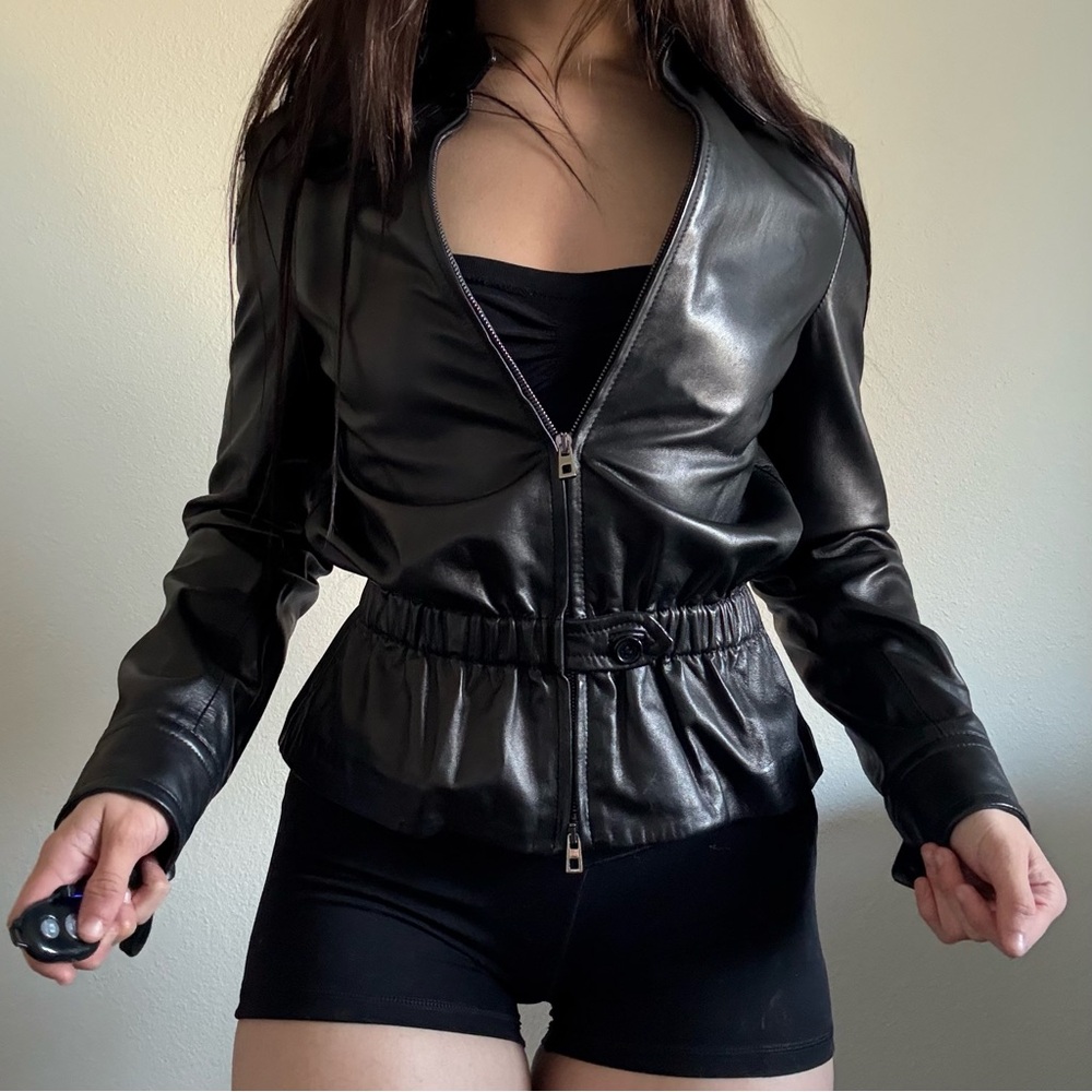 Black Women's Leather Jacket